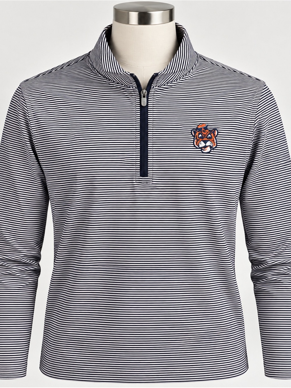 Peter Millar Auburn Tigers Aubie 1/4 Zip Pullover Men’s 3XL NWT Striped